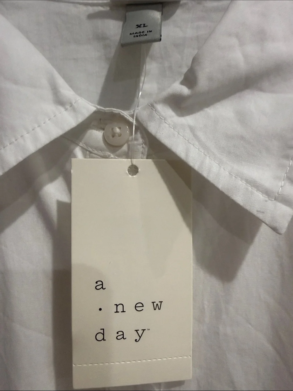 a new day White Short-Sleeve Button Shirt Dress - Picture 2 of 10